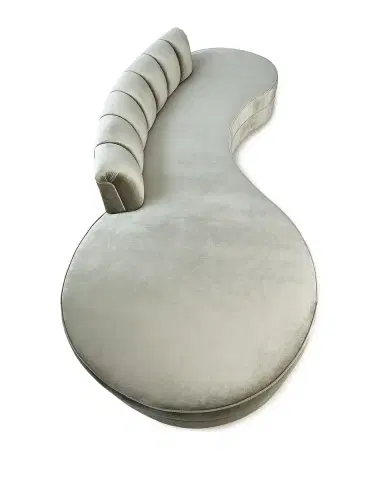 Haute House Layla Channel Tufted Curved Sofa 121" | Thumbnail 2 Haute House Layla Channel Tufted Curved Sofa 121" | Thumbnail 2