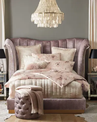 Haute House Moira Channel-Tufted King Bed | Thumbnail 4 Haute House Moira Channel-Tufted King Bed | Thumbnail 4