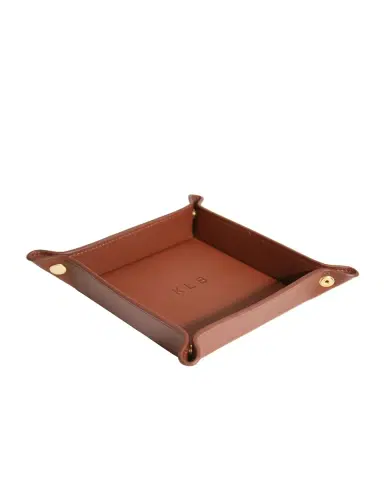 Royce New York Monogrammed Leather Catchall Valet Tray | Thumbnail 2 Royce New York Monogrammed Leather Catchall Valet Tray | Thumbnail 2