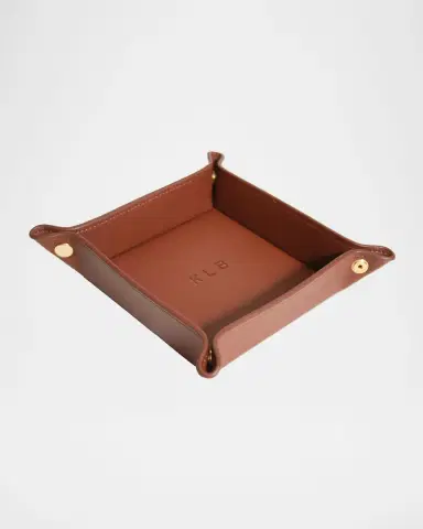 Royce New York Monogrammed Leather Catchall Valet Tray | Thumbnail 4 Royce New York Monogrammed Leather Catchall Valet Tray | Thumbnail 4