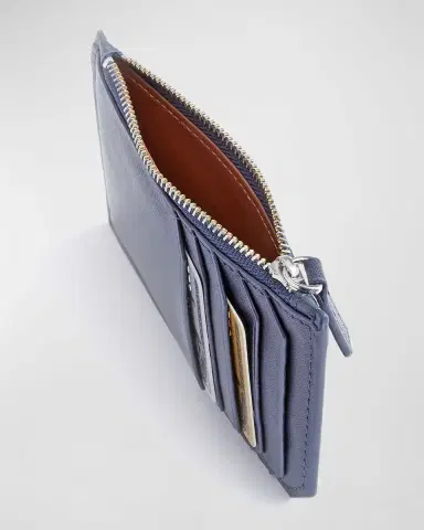 ROYCE New York Monogrammed Zippered Leather Credit Card Case | Thumbnail 2 ROYCE New York Monogrammed Zippered Leather Credit Card Case | Thumbnail 2