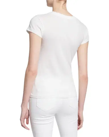 L'Agence Becca V-Neck Short-Sleeve Tee | Thumbnail 2 L'Agence Becca V-Neck Short-Sleeve Tee | Thumbnail 2