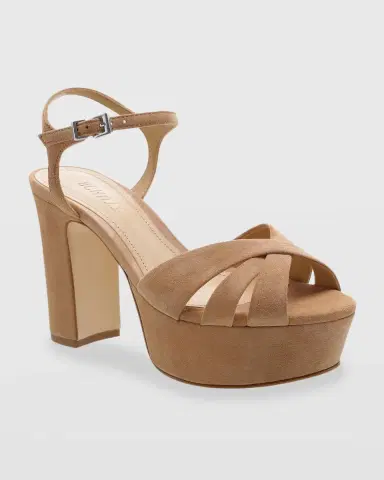 Schutz Keefa Nubuck Ankle-Strap Platform Sandals | Thumbnail 2 Schutz Keefa Nubuck Ankle-Strap Platform Sandals | Thumbnail 2