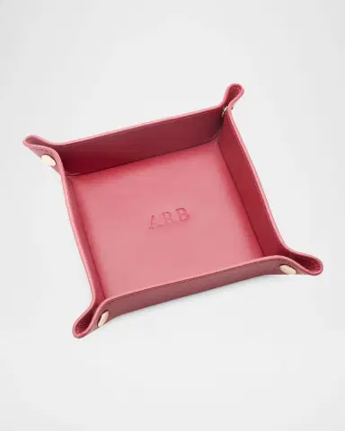 ROYCE New York Monogrammed Leather Catchall Valet Tray | Thumbnail 2 ROYCE New York Monogrammed Leather Catchall Valet Tray | Thumbnail 2