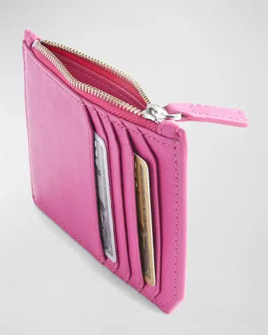ROYCE New York Monogrammed Zippered Leather Credit Card Case | Thumbnail 2 ROYCE New York Monogrammed Zippered Leather Credit Card Case | Thumbnail 2