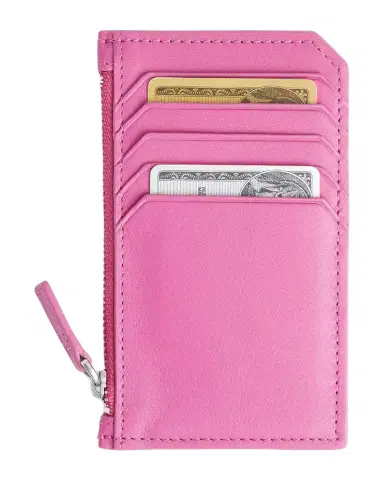 ROYCE New York Monogrammed Zippered Leather Credit Card Case | Thumbnail 1 ROYCE New York Monogrammed Zippered Leather Credit Card Case | Thumbnail 1