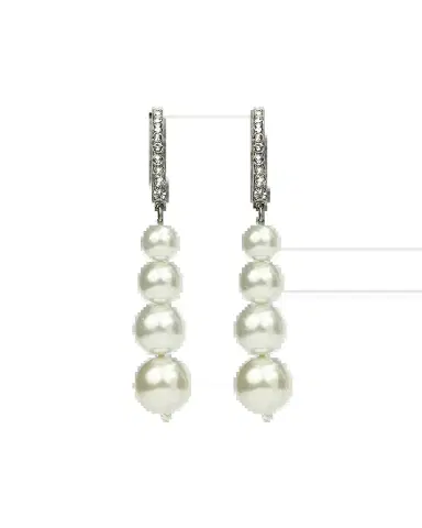 Ben-Amun Pearly Multi-Drop Earrings | Thumbnail 2 Ben-Amun Pearly Multi-Drop Earrings | Thumbnail 2