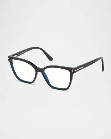 TOM FORD Square Blue-Block Optical Frames w/ Two Magnetic Sunglasses Clips | Thumbnail 3 TOM FORD Square Blue-Block Optical Frames w/ Two Magnetic Sunglasses Clips | Thumbnail 3