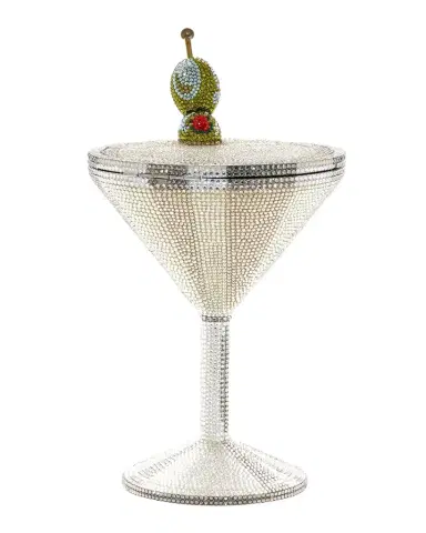 Judith Leiber Couture Beaded Martini Glass Cocktail Clutch | Thumbnail 1 Judith Leiber Couture Beaded Martini Glass Cocktail Clutch | Thumbnail 1