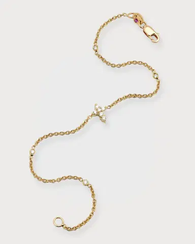 Roberto Coin Tiny Treasure Diamond Cross Bracelet | Thumbnail 2 Roberto Coin Tiny Treasure Diamond Cross Bracelet | Thumbnail 2