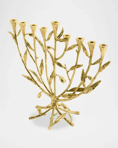 Michael Aram Olive Branch Menorah | Thumbnail 2 Michael Aram Olive Branch Menorah | Thumbnail 2