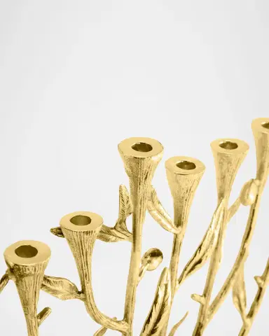 Michael Aram Olive Branch Menorah | Thumbnail 4 Michael Aram Olive Branch Menorah | Thumbnail 4