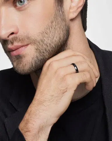 David Yurman Men's DY Classic Band Ring in Titanium, 4mm | Thumbnail 7 David Yurman Men's DY Classic Band Ring in Titanium, 4mm | Thumbnail 7