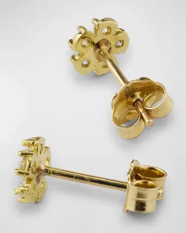 Jennifer Meyer Diamond Flower Stud Earrings | Thumbnail 3 Jennifer Meyer Diamond Flower Stud Earrings | Thumbnail 3