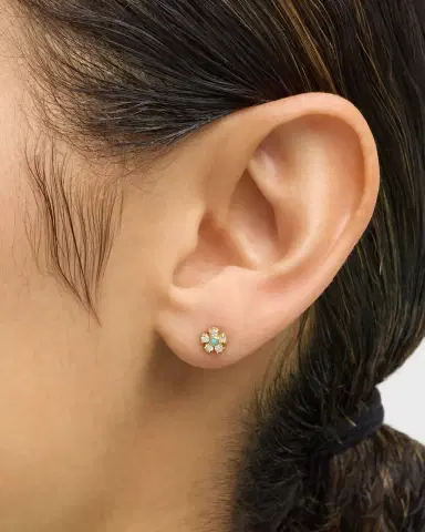 Jennifer Meyer Diamond Flower Stud Earrings | Thumbnail 1 Jennifer Meyer Diamond Flower Stud Earrings | Thumbnail 1