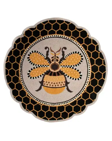 MacKenzie-Childs Queen Bee Rug | Thumbnail 1 MacKenzie-Childs Queen Bee Rug | Thumbnail 1