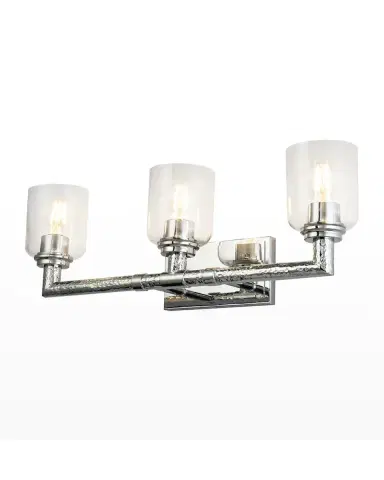 Lucas McKearn Rampart 3-Light Hammered Bath Vanity Light | Thumbnail 3 Lucas McKearn Rampart 3-Light Hammered Bath Vanity Light | Thumbnail 3