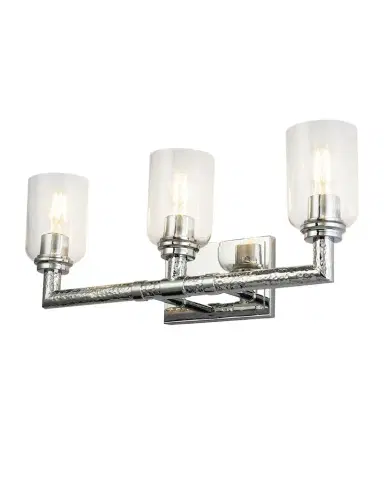 Lucas McKearn Rampart 3-Light Hammered Bath Vanity Light | Thumbnail 1 Lucas McKearn Rampart 3-Light Hammered Bath Vanity Light | Thumbnail 1