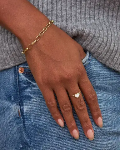 Jennifer Meyer 18k Gold Diamond Heart Ring, Size 6.5 | Thumbnail 1 Jennifer Meyer 18k Gold Diamond Heart Ring, Size 6.5 | Thumbnail 1