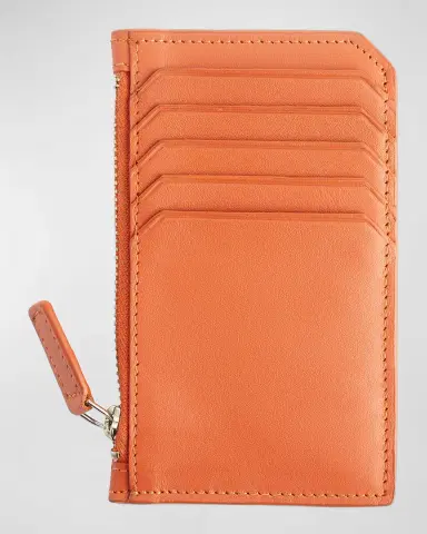 ROYCE New York Monogrammed Zippered Leather Credit Card Case | Thumbnail 2 ROYCE New York Monogrammed Zippered Leather Credit Card Case | Thumbnail 2