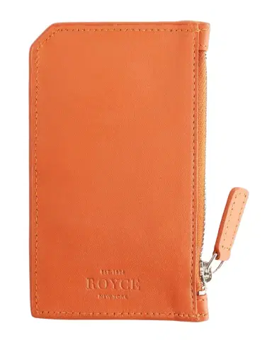 ROYCE New York Monogrammed Zippered Leather Credit Card Case | Thumbnail 1 ROYCE New York Monogrammed Zippered Leather Credit Card Case | Thumbnail 1