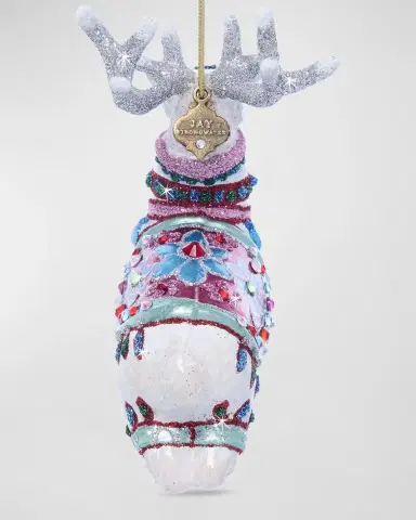 Jay Strongwater Cupid Reindeer Glass Ornament | Thumbnail 4 Jay Strongwater Cupid Reindeer Glass Ornament | Thumbnail 4