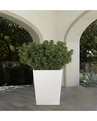 NDI Faux Boxwood Plant in Tapered Rectangular Planter, 60"T | Thumbnail 2 NDI Faux Boxwood Plant in Tapered Rectangular Planter, 60"T | Thumbnail 2