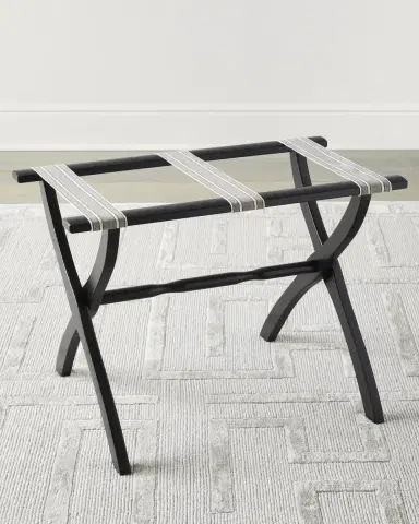 Gate House Furniture Dual Stripe Luggage Rack | Thumbnail 3 Gate House Furniture Dual Stripe Luggage Rack | Thumbnail 3