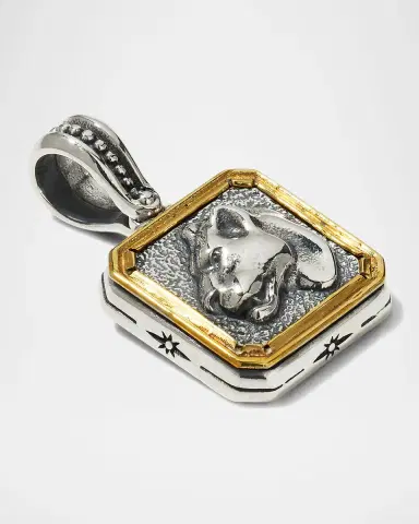 Konstantino Men 's Sterling Silver & Bronze Panther Pendant | Thumbnail 3 Konstantino Men 's Sterling Silver & Bronze Panther Pendant | Thumbnail 3