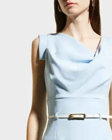 BLACK HALO Jackie O Belted Sheath Dress | Thumbnail 5 BLACK HALO Jackie O Belted Sheath Dress | Thumbnail 5