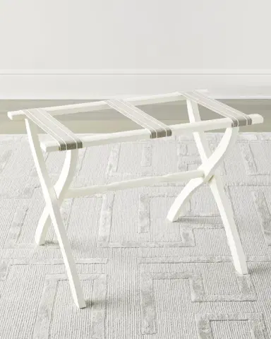 Gate House Furniture Dual Stripe Luggage Rack | Thumbnail 3 Gate House Furniture Dual Stripe Luggage Rack | Thumbnail 3
