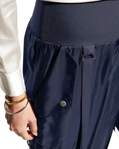 Cinq à Sept Harmony Satin Cargo Jogger Pants | Thumbnail 5 Cinq à Sept Harmony Satin Cargo Jogger Pants | Thumbnail 5
