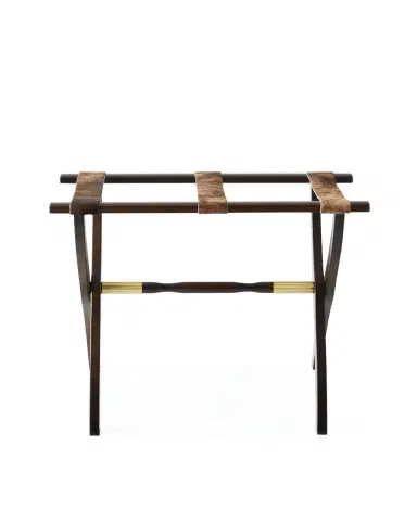 Gate House Furniture Wood Contour Leg Luggage Rack with Metal Accents | Thumbnail 4 Gate House Furniture Wood Contour Leg Luggage Rack with Metal Accents | Thumbnail 4