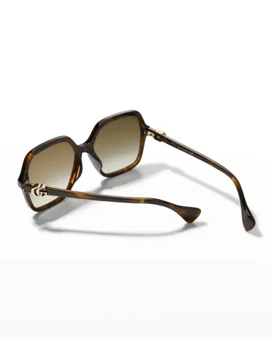 Gucci Oversize Rectangle Acetate Sunglasses | Thumbnail 2 Gucci Oversize Rectangle Acetate Sunglasses | Thumbnail 2