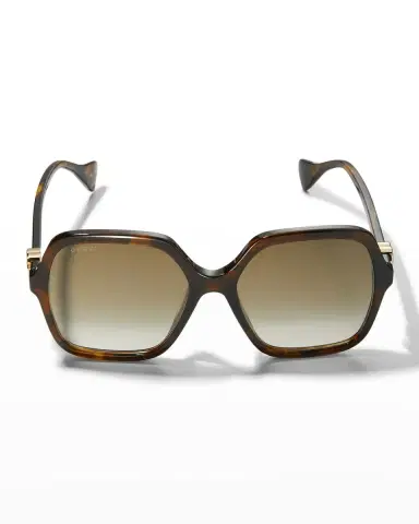 Gucci Oversize Rectangle Acetate Sunglasses | Thumbnail 3 Gucci Oversize Rectangle Acetate Sunglasses | Thumbnail 3
