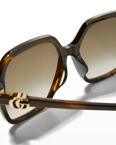 Gucci Oversize Rectangle Acetate Sunglasses | Thumbnail 5 Gucci Oversize Rectangle Acetate Sunglasses | Thumbnail 5