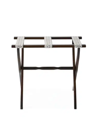 Gate House Furniture Greek Key Straps Luggage Rack | Thumbnail 2 Gate House Furniture Greek Key Straps Luggage Rack | Thumbnail 2