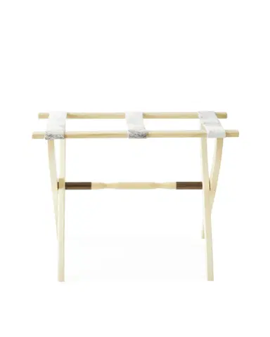 Gate House Furniture Wood Contour Leg Luggage Rack with Metal Accents | Thumbnail 4 Gate House Furniture Wood Contour Leg Luggage Rack with Metal Accents | Thumbnail 4