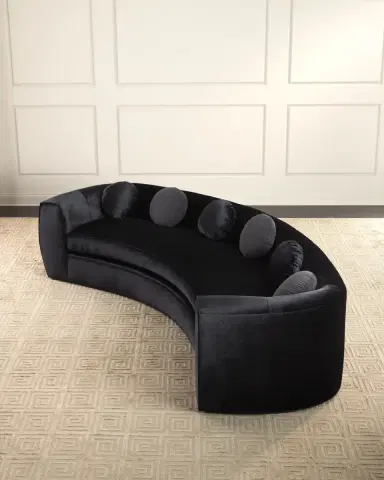 Haute House Carmen Velvet Sofa, 122" | Thumbnail 2 Haute House Carmen Velvet Sofa, 122" | Thumbnail 2