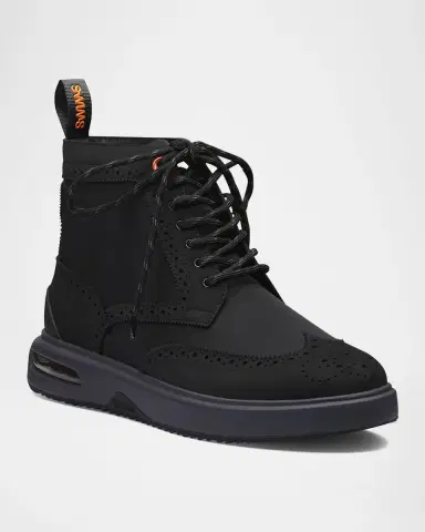 SWIMS Men's Charles Hybrid Water-Resistant Brogue Boots | Thumbnail 2 SWIMS Men's Charles Hybrid Water-Resistant Brogue Boots | Thumbnail 2