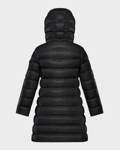 Moncler Girl 's Moka Long Puffer Coat | Thumbnail 2 Moncler Girl 's Moka Long Puffer Coat | Thumbnail 2