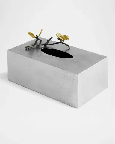 Michael Aram Butterfly Ginkgo Rectangular Tissue Box Holder | Thumbnail 2 Michael Aram Butterfly Ginkgo Rectangular Tissue Box Holder | Thumbnail 2