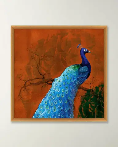 Wendover Art Group "Perched Peacock 1" Framed Giclee | Thumbnail 2 Wendover Art Group "Perched Peacock 1" Framed Giclee | Thumbnail 2