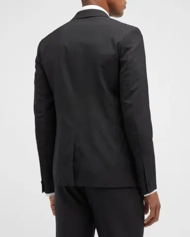 Theory Men's Notch Lapel Wool Tuxedo Jacket | Thumbnail 3 Theory Men's Notch Lapel Wool Tuxedo Jacket | Thumbnail 3
