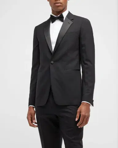 Theory Men's Notch Lapel Wool Tuxedo Jacket | Thumbnail 4 Theory Men's Notch Lapel Wool Tuxedo Jacket | Thumbnail 4