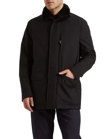 Brioni Men's Shearling Collar Field Jacket | Thumbnail 2 Brioni Men's Shearling Collar Field Jacket | Thumbnail 2