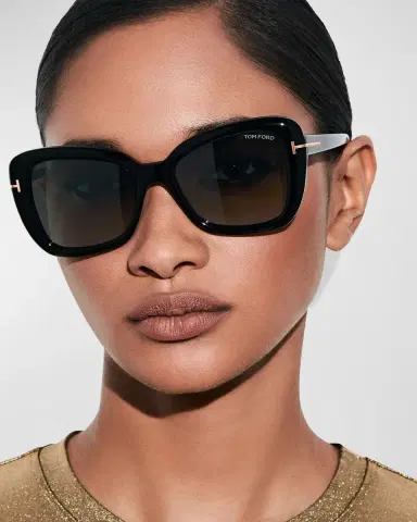TOM FORD Maeve Havana Acetate Butterfly Sunglasses | Thumbnail 4 TOM FORD Maeve Havana Acetate Butterfly Sunglasses | Thumbnail 4