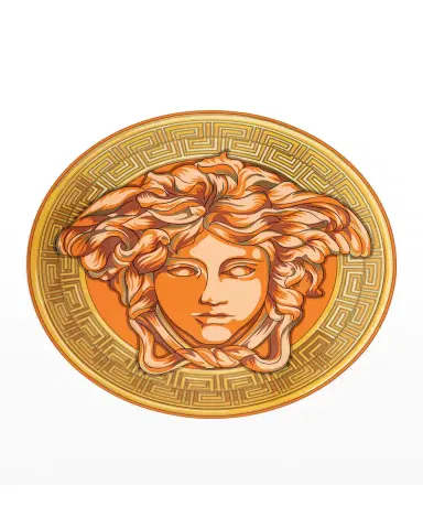 Versace Medusa Amplified Orange Coin Service Plate | Thumbnail 2 Versace Medusa Amplified Orange Coin Service Plate | Thumbnail 2