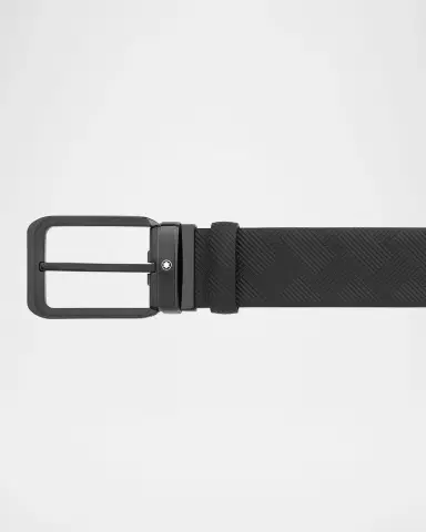 Montblanc Men's Black 35mm Reversible Belt | Thumbnail 3 Montblanc Men's Black 35mm Reversible Belt | Thumbnail 3
