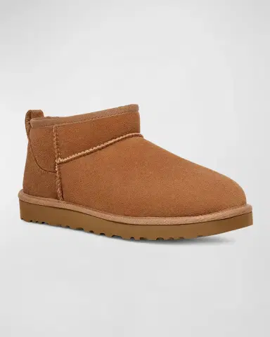 UGG Men 's Classic Ultra Mini Leather Ankle Boots | Thumbnail 3 UGG Men 's Classic Ultra Mini Leather Ankle Boots | Thumbnail 3
